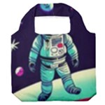 Bear Astronaut Futuristic Premium Foldable Grocery Recycle Bag