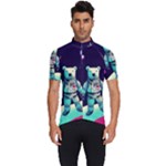 Bear Astronaut Futuristic Men s Short Sleeve Cycling Jersey
