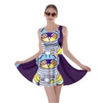 Cat Astronaut Space Retro Universe Skater Dress