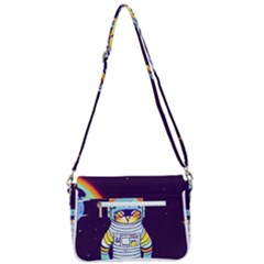 Shoulder Bag with Back Zipper 