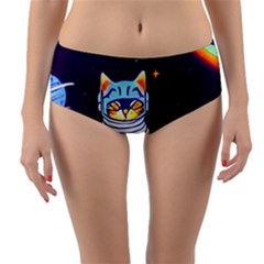 Reversible Mid-Waist Bikini Bottoms 