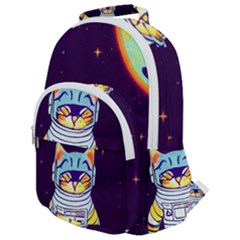 Rounded Multi Pocket Backpack 