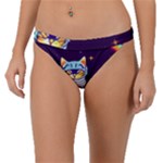 Cat Astronaut Space Retro Universe Band Bikini Bottoms