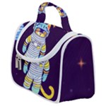 Cat Astronaut Space Retro Universe Satchel Handbag