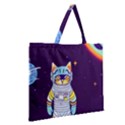 Zipper Large Tote Bag 