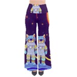 Cat Astronaut Space Retro Universe So Vintage Palazzo Pants