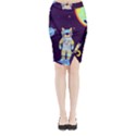 Midi Wrap Pencil Skirt 