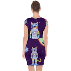 Capsleeve Drawstring Dress  