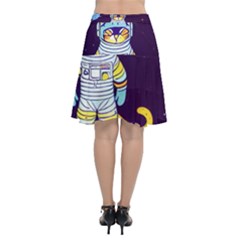 Chiffon Wrap Front Skirt 