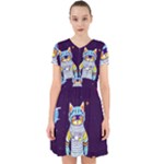 Cat Astronaut Space Retro Universe Adorable in Chiffon Dress