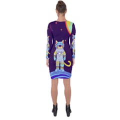 Asymmetric Cut-Out Shift Dress 