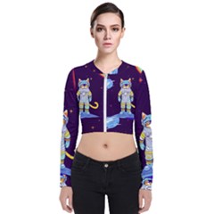 Long Sleeve Zip Up Bomber Jacket 