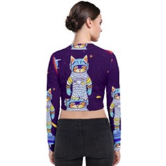 Long Sleeve Zip Up Bomber Jacket 