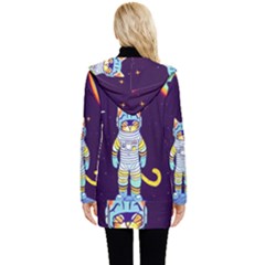 Button Up Hooded Coat  