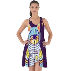 Show Some Back Chiffon Dress 