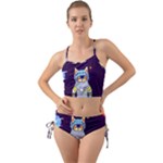 Cat Astronaut Space Retro Universe Mini Tank Bikini Set