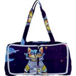 Cat Astronaut Space Retro Universe Multi Function Bag