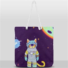 Full Print Rope Handle Tote (Large) 