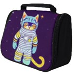 Cat Astronaut Space Retro Universe Full Print Travel Pouch (Big)