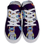Cat Astronaut Space Retro Universe Half Slippers