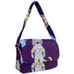 Cat Astronaut Space Retro Universe Courier Bag