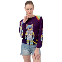 Banded Bottom Chiffon Top 