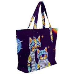 Zip Up Canvas Bag 