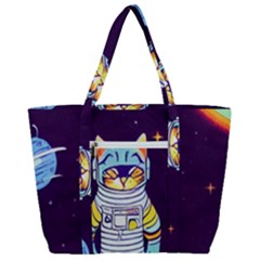 Zip Up Canvas Bag 