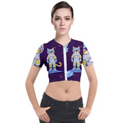 Short Sleeve Cropped Jacket 