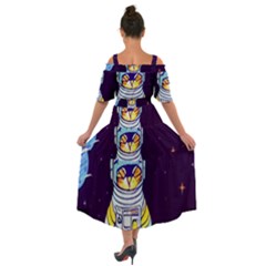 Shoulder Straps Boho Maxi Dress  