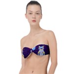 Cat Astronaut Space Retro Universe Classic Bandeau Bikini Top 