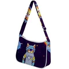 Zip Up Shoulder Bag 