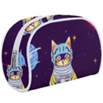 Cat Astronaut Space Retro Universe Make Up Case (Large)