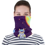 Cat Astronaut Space Retro Universe Face Seamless Bandana (Adult)