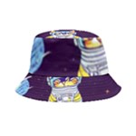 Cat Astronaut Space Retro Universe Inside Out Bucket Hat
