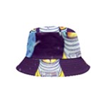 Cat Astronaut Space Retro Universe Inside Out Bucket Hat (Kids)