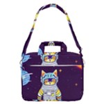Cat Astronaut Space Retro Universe MacBook Pro 16  Shoulder Laptop Bag