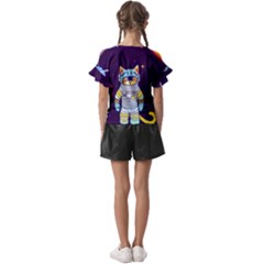 Kids  Cut Out Flutter Sleeves 