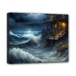 House Waves Storm Canvas 10  x 8  (Stretched)