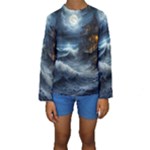 House Waves Storm Kids  Long Sleeve Swimwear