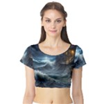 House Waves Storm Short Sleeve Crop Top