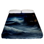 House Waves Storm Fitted Sheet (Queen Size)