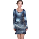 House Waves Storm Long Sleeve Nightdress