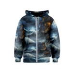 House Waves Storm Kids  Zipper Hoodie