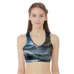 House Waves Storm Sports Bra with Border