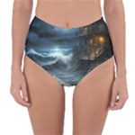 House Waves Storm Reversible High-Waist Bikini Bottoms