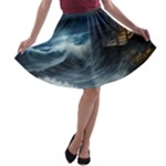 House Waves Storm A-line Skater Skirt