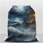 House Waves Storm Drawstring Bag (Small)