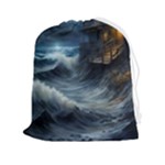 House Waves Storm Drawstring Pouch (2XL)