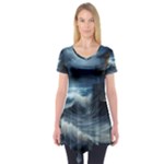 House Waves Storm Short Sleeve Tunic 